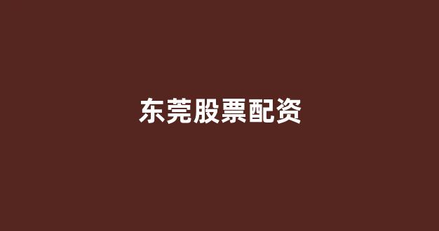 股票配资什么意思